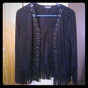 Black suede feel jacket